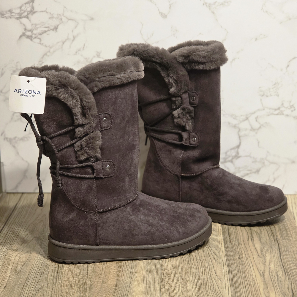 Arizona Jean Company Women's Plush-Lined Boots - Charcoal